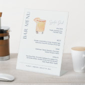 NEVE Wedding Bar Menu, Signature Drink Reclamebord Met Voetstuk (Insitu)