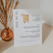 NEVE Wedding Bar Menu, Signature Drink Reclamebord Met Voetstuk