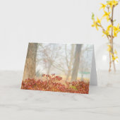 Nevel 3 van de herfst Wenskaart Kaart (Gele Bloem)