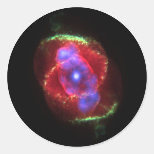 nevel buitenruimte exploratie nasa astronomie ronde sticker