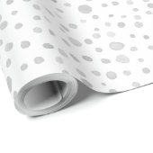 Nevel Confetti Watercolor Stippen Inpakpapier (Rol Hoek)