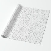 Nevel Confetti Watercolor Stippen Inpakpapier (Uitgerold)
