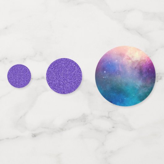 Nevel- en glittermonogram confetti (Achterkanten)