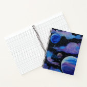 Nevel en planeten in de ruimte notitieboek (Binnen)