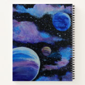 Nevel en planeten in de ruimte notitieboek (Achterkant)
