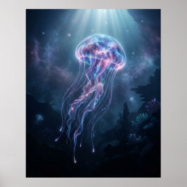 Nevel Kwallen Kosmische Oceaan Poster