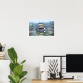 Nevel op het Gouden Paviljoen Poster (Thuiskantoor)