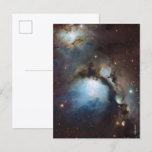Nevel Orion Astronomie blauw bruin beige lucht ste Briefkaart