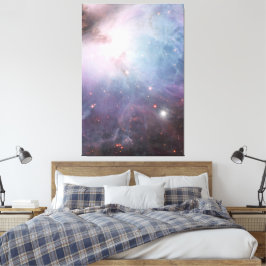 Nevel Orion Astronomie blauw bruin beige lucht ste Canvas Afdruk