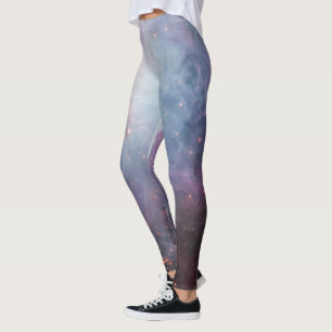 Nevel Orion Astronomie blauw bruin beige lucht ste Leggings