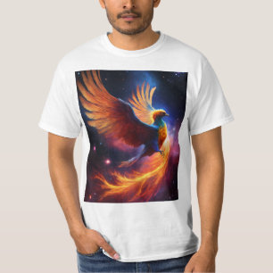 Nevel: Phoenix: een kosmische vogel van wervelende T-shirt
