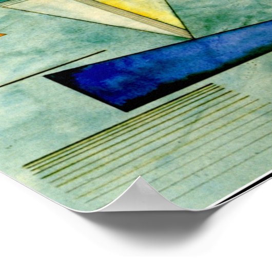 Nevel, populaire Kandinsky-kunstwerk, Poster (Hoek)