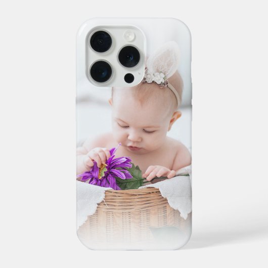 Nevel uw foto iPhone hoesje (Achterkant)