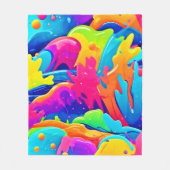 Nevel van Kleuren Fleece Deken (Voorkant)
