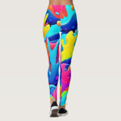 Nevel van Kleuren Leggings (Achterkant)