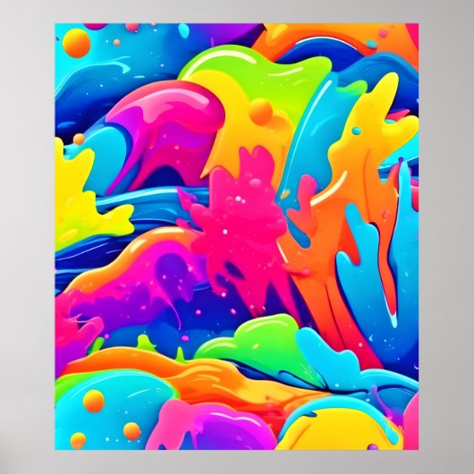 Nevel van Kleuren Poster (Voorkant)