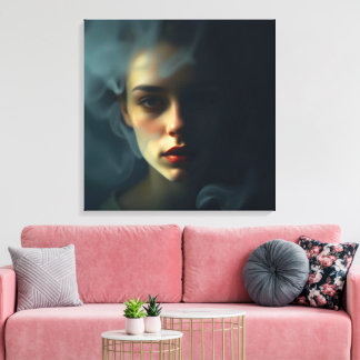 “Nevel van Melinoë” – Een spectraal portret Canvas Afdruk