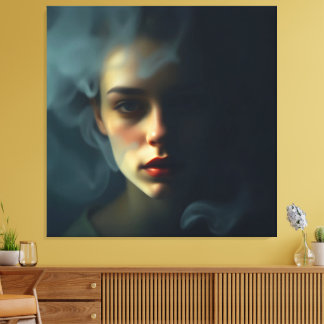 “Nevel van Melinoë” – Een spectraal portret Canvas Afdruk