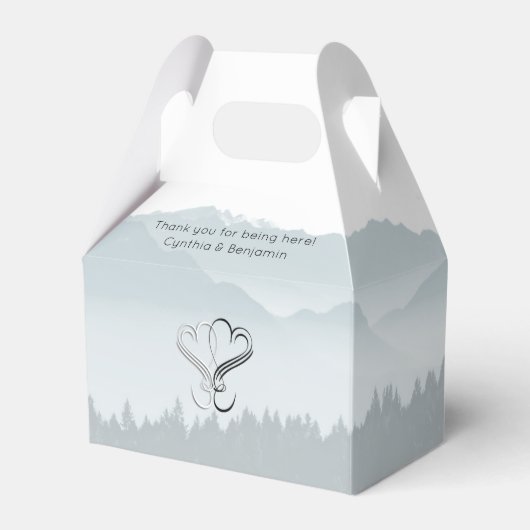 Nevelbergen Hartjes Bruiloft Bedankt Bedankdoosjes (Voorkant Zijde)