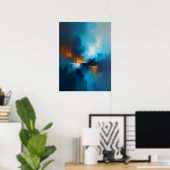 Nevelblauw  poster (Thuiskantoor)