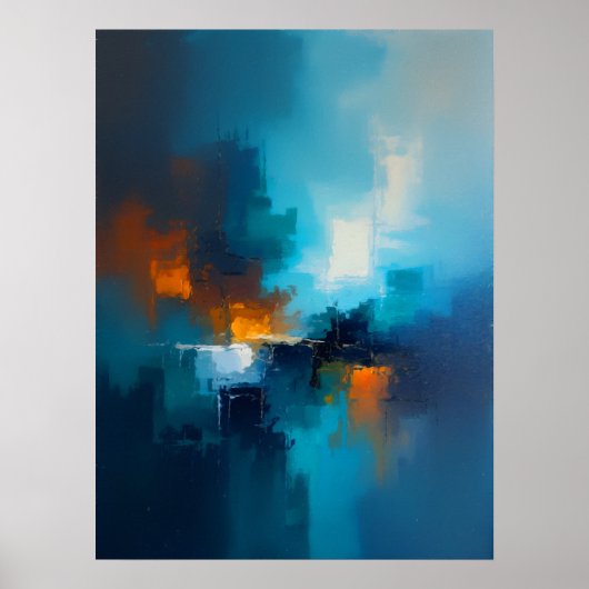 Nevelblauw  poster (Voorkant)