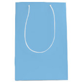 Nevelblauwe kleur, geschenkzak medium cadeauzakje (Voorkant)