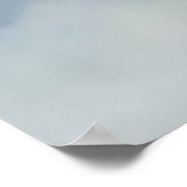 Nevelig berglandschap in waterverf poster (Hoek)