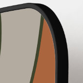 Nevelig bos cirkel streep met naam pickleball paddle (Links Detail)