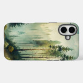 Nevelig Bos Evergroen Woud Case-Mate iPhone Case (Achterkant (horizontaal))