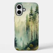 Nevelig Bos Evergroen Woud Case-Mate iPhone Case (Achterkant)