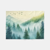 Nevelig bos fleece deken (Voorkant (Horizontaal))