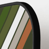 Nevelig bos gestreept met naam pickleball paddle (Links Detail)