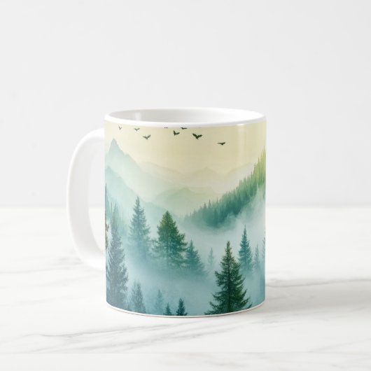 Nevelig Bos Koffiemok (Voorkant links)