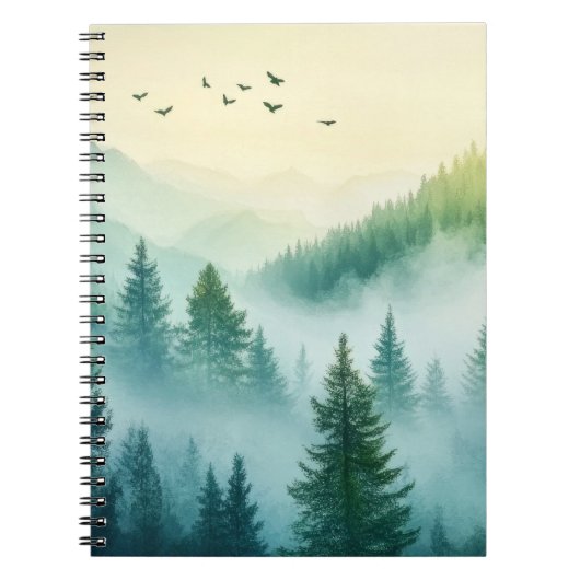 Nevelig bos notitieboek (Voorkant)