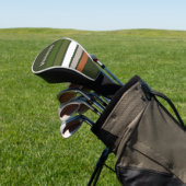Nevelig bos over strepen met naam golfheadcover (Insitu)