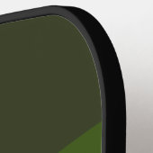 Nevelig bos over strepen met naam pickleball paddle (Links Detail)