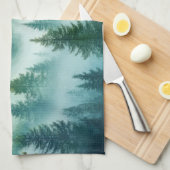 Nevelig bos theedoek (Quarter Fold)