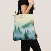 Nevelig bos tote bag (Dichtbij)