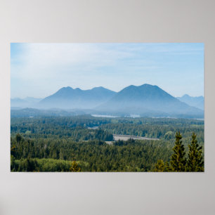Nevelig dal in Tofino - Brits-Columbia, Canada Poster