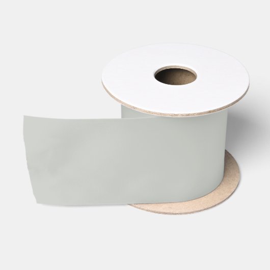 Nevelig grijs groene effen kleur satijnen lint (Spoel)