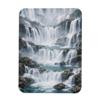 Nevelig Watervallandschap Magneet