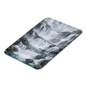 Nevelig Watervallandschap Magneet (Linkerzijde)