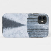 Nevelig winter bos pad Winterlandschap Case-Mate iPhone Case (Achterkant (horizontaal))