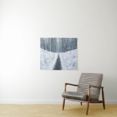 Nevelig Winter Bos Wandtapijt Wandkleed (In Situ (horizontaal))