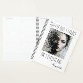Nevelig zwart-wit gezicht planner (Display)
