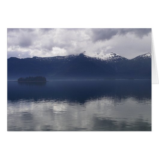 Nevelige Alaskische Zee in tinten blauw (Voorkant Horizontaal)