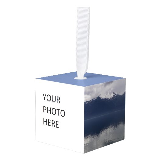 Nevelige Alaskische Zee in tinten blauw Decoratie (Voorkant hoekig)