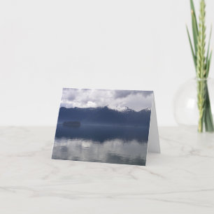 Nevelige Alaskische Zee in tinten blauw Kaart