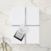 Nevelige Berg Bruiloft Cadeaulabel (Met Touw)