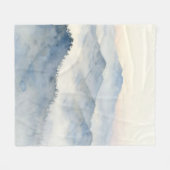Nevelige bergwaterverflandschap fleece deken (Voorkant (Horizontaal))